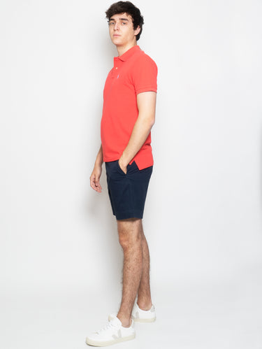 Shorts aus Baumwolle Straight-Fit in Blau