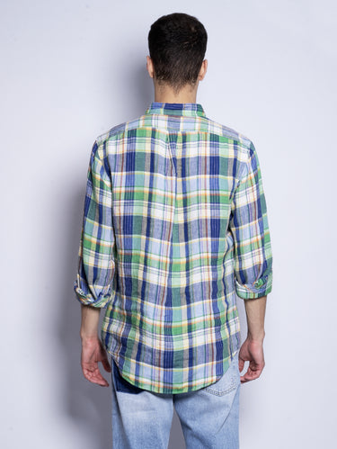 Madras Leinenhemd Mehrfarbig