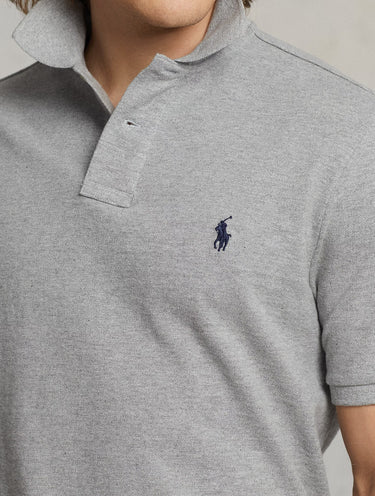 Polo aus Baumwoll-Piqué Slim Fit Grau
