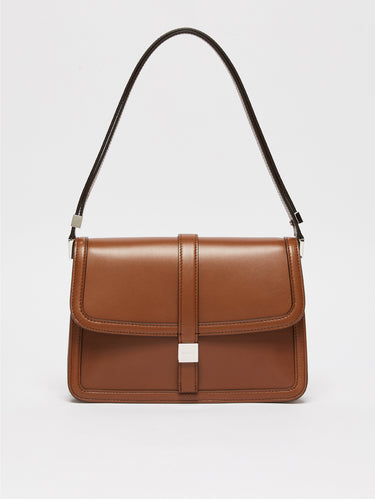 MAX MARA-Borsa a Mano in Pelle Cuoio-TRYME Shop