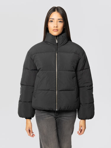 CLOSED-Bomber Cropped Senza Cappuccio Nero-TRYME Shop