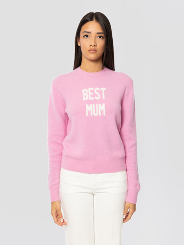 MC2 SAINT BARTH-Maglione Girocollo Best Mum Rosa-TRYME Shop