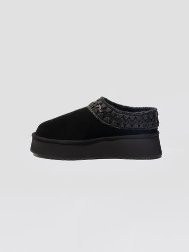 MOU-Mule in Montone Platform Clog Nero-TRYME Shop