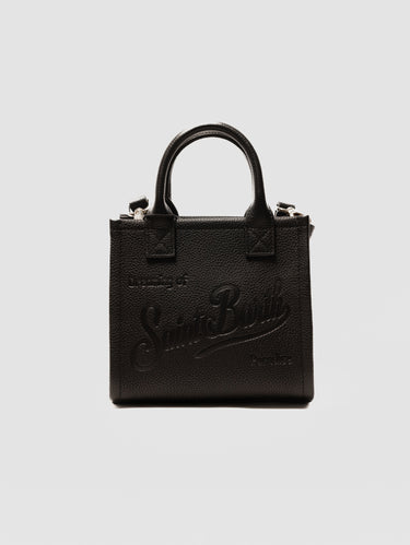 MC2 SAINT BARTH-Borsa in Pelle Martellata Vanity Mini Nero-TRYME Shop