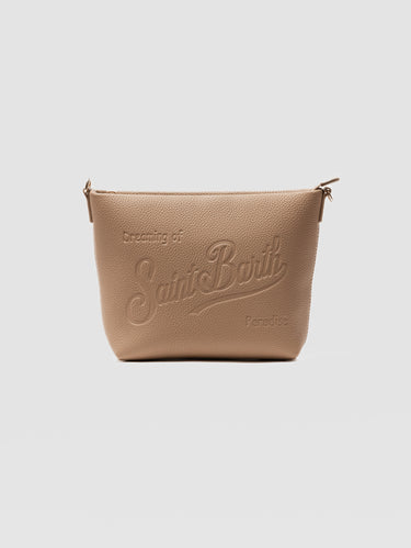 MC2 SAINT BARTH-Pochette Aline in Pelle Martellata Tortora-TRYME Shop