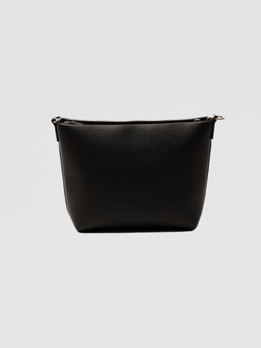 MC2 SAINT BARTH-Pochette Aline in Pelle Martellata Nero-TRYME Shop