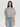 PINKO-T-shirt Cropped con Pieghe Grigio-TRYME Shop