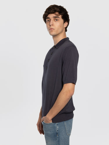 Polo in Cotone Extrafine Blu