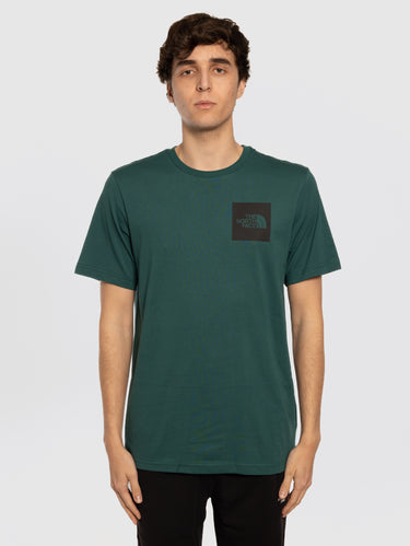 THE NORTH FACE-T-shirt Maniche Corte con Stampa Verde-TRYME Shop
