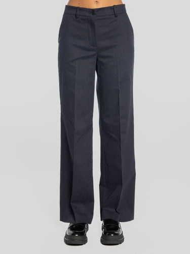 P.A.R.O.S.H.-Pantaloni in Fustagno Blu-TRYME Shop