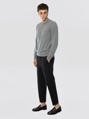 Black Bull Denim Pants with Pleats