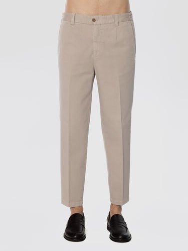 BRIGLIA 1949-Pantaloni in Bull Denim con Pinces Yuta-TRYME Shop