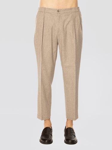 BRIGLIA 1949-Pantaloni in Flanella con Pinces Yuta-TRYME Shop