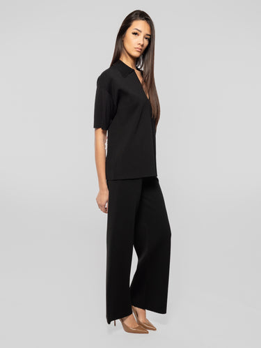 Strickhose in Schwarz