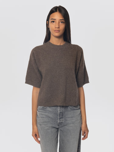 P.A.R.O.S.H.-Maglia Girocollo in Racoon Castagna-TRYME Shop