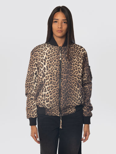 P.A.R.O.S.H.-Giaccone Animalier Reversibile Marrone-TRYME Shop