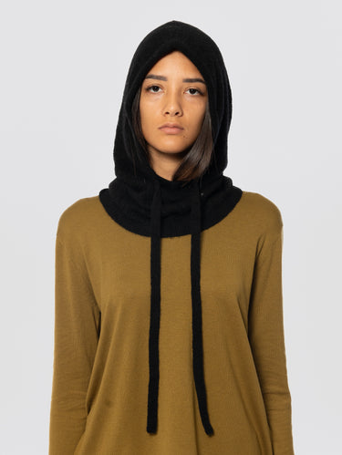 P.A.R.O.S.H.-Balaclava in Lana Traforata Nero-TRYME Shop