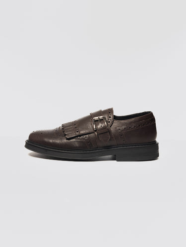 P.A.R.O.S.H.-Mocassino con Fibbia e Suola in Gomma Testa di Moro-TRYME Shop