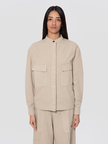 CLOSED-Giacca Worker con Tasche Beige-TRYME Shop