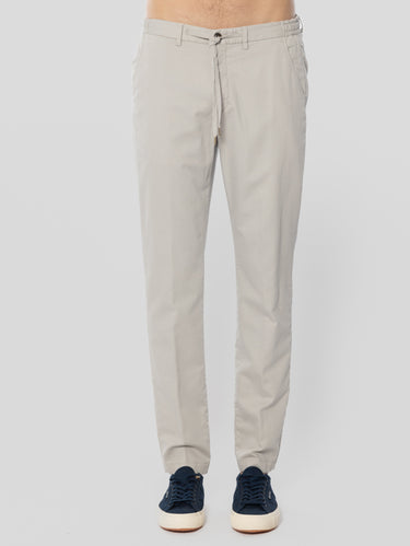 BRIGLIA 1949-Pantaloni con Coulisse Perla-TRYME Shop
