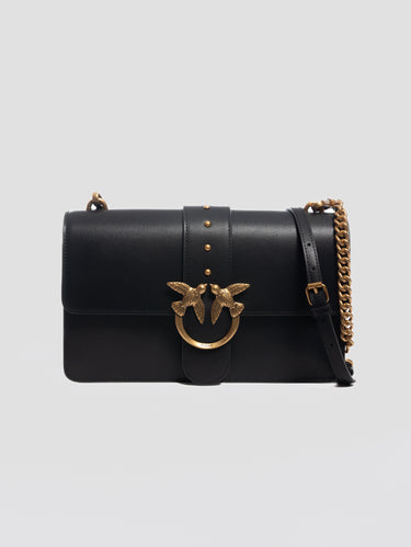 PINKO-Borsa in Pelle Classic Love Bag Icon Nero-TRYME Shop