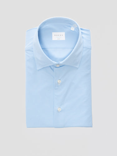 XACUS-Camicia Active Shirt Effetto Pixel Celeste-TRYME Shop