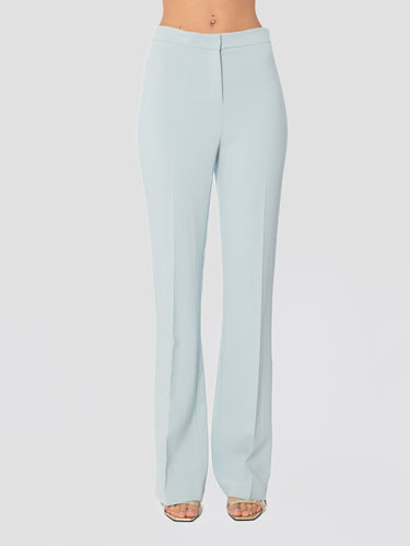 PINKO-Pantaloni Svasati in Cady Tecnico Azzurro-TRYME Shop