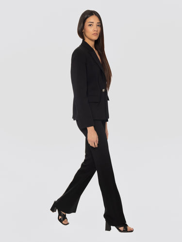 Blazer aus technischem Cady Schwarz