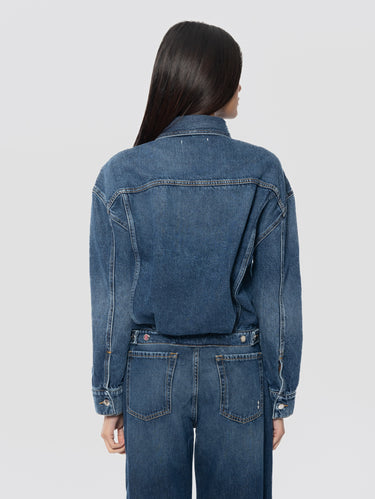 Blauwe Denim Trucker Jas