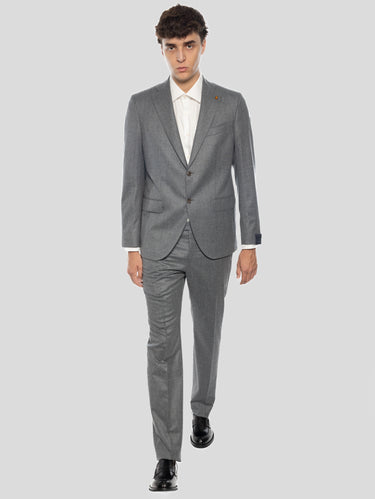 LATORRE-Completo in Lana Grigio Melange-TRYME Shop