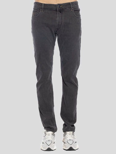 HAND PICKED-Jeans Regular Elasticizzato Ravello Antracite-TRYME Shop