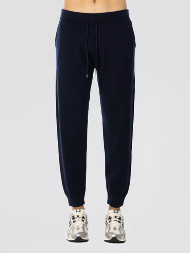 MC2 SAINT BARTH-Pantaloni Joggers Trafalgar in Lana Blu-TRYME Shop