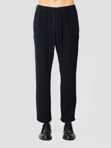 BARENA VENEZIA-Jogger Capola in Jersey a Costine Blu-TRYME Shop