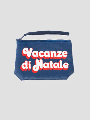 MC2 SAINT BARTH-Pochette Soffice al Tatto Vacanze di Natale Blu-TRYME Shop