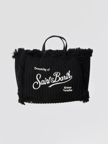 MC2 SAINT BARTH-Borsa a Tracolla a Coste Inglesi Colette Nero-TRYME Shop