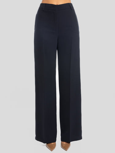 MAISON SECRÈTE-Pantaloni Palazzo in Cady Blu-TRYME Shop