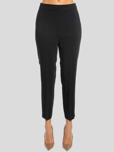 PINKO-Pantaloni Eleganti in Cady Tecnico Nero-TRYME Shop