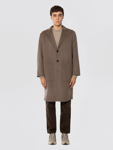 PALTò-Cappotto Oversize con Gilet Fango-TRYME Shop