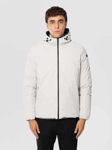 RRD-Giacca con Cappuccio Reversibile Bianco-TRYME Shop