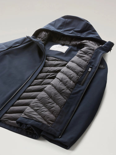 Winddichte jas met capuchon Pacific blauw