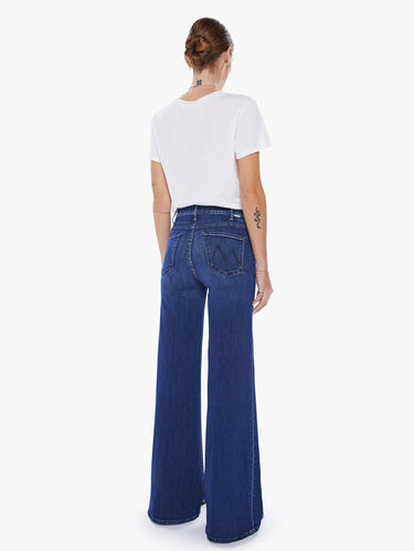 Jeans mit Schlag und hoher Taille in Blau