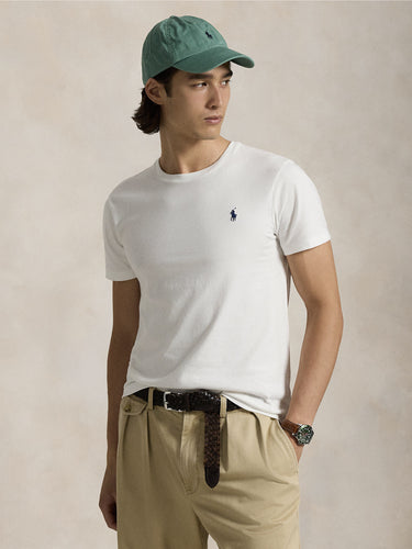 RALPH LAUREN-T-shirt in Cotone Basica Bianca-TRYME Shop