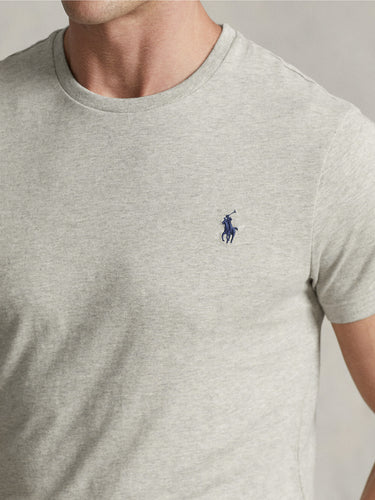 Basic T-shirt van Katoen Grijs