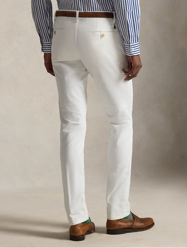 Pantaloni Chino Bedford Slim Fit Bianco