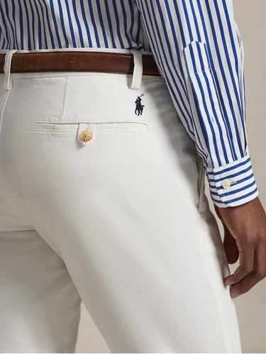 Pantaloni Chino Bedford Slim Fit Bianco