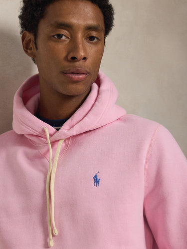Pink Cotton-Blend Hooded Sweatshirt