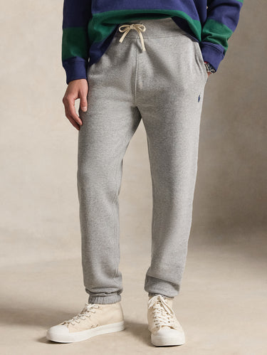 RALPH LAUREN-Pantaloni Joggers in Misto Cotone Grigio-TRYME Shop