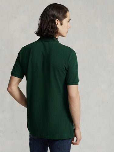Polo en coton piqué vert college