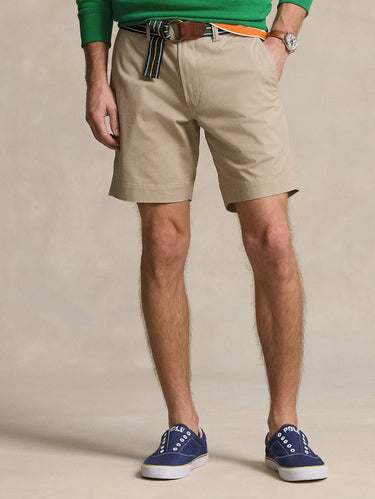 RALPH LAUREN-Short Chino in Cotone Stretch Khaki-TRYME Shop