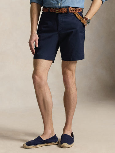 RALPH LAUREN-Short Chino in Cotone Stretch Blu-TRYME Shop
